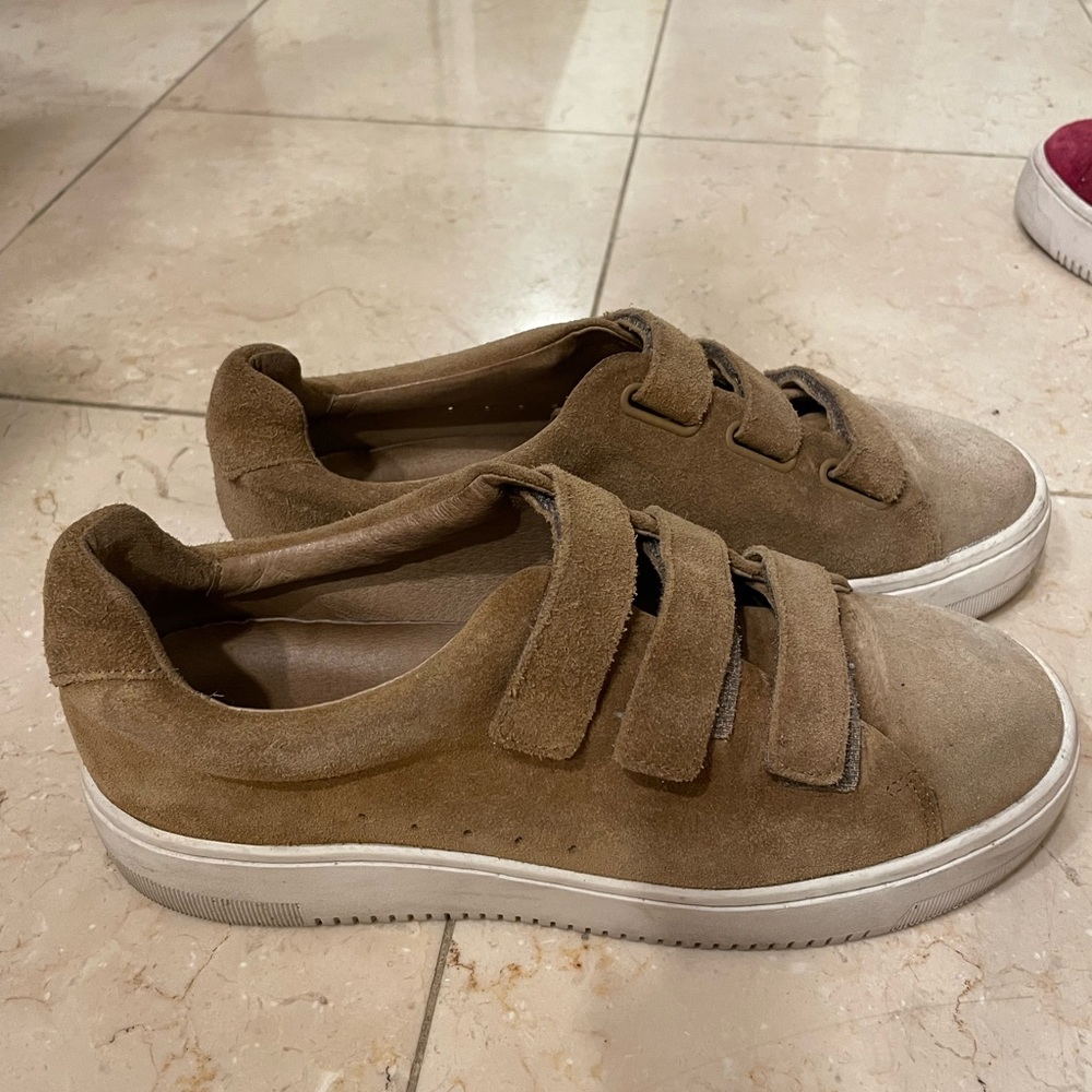 Sandro Suede Sneakers Tan/Beige - Picture 3 of 4